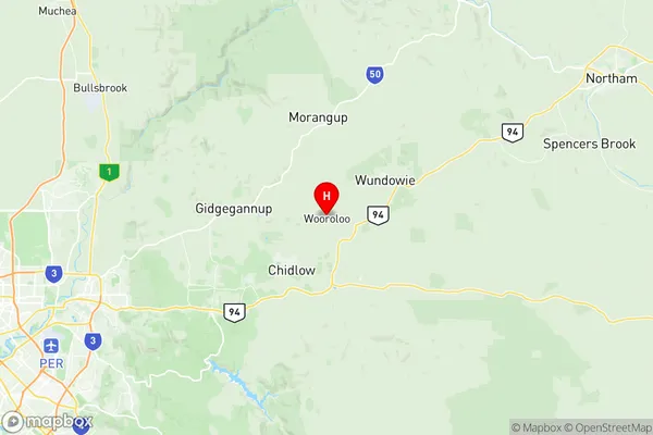 Chidlow, Western Australia Region Map