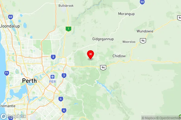 Mundaring, Western Australia Region Map