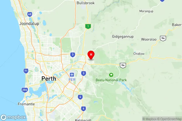 Swan View Greenmount Midvale, Western Australia Region Map