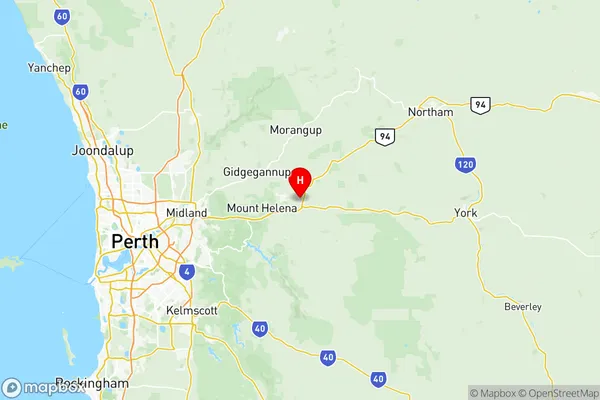 Mundaring, Western Australia Region Map