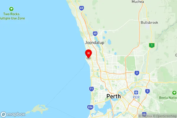 Hillarys, Western Australia Region Map