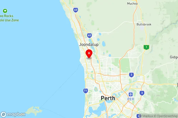 Padbury, Western Australia Region Map