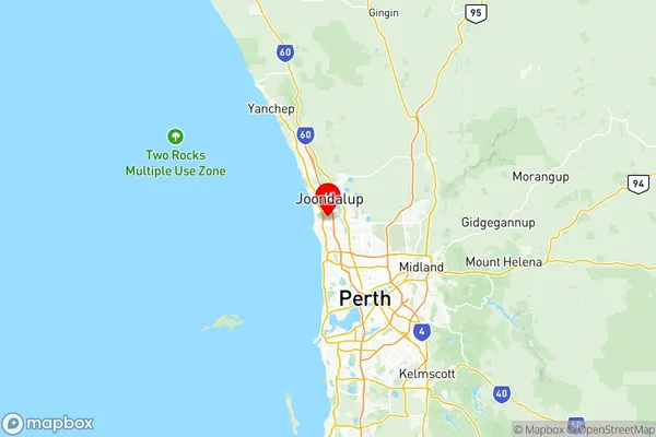 Joondalup, Western Australia Region Map