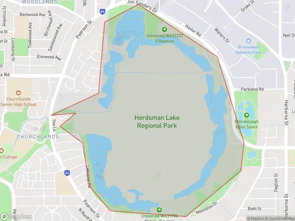 Herdsman, Western Australia Polygon Area Map