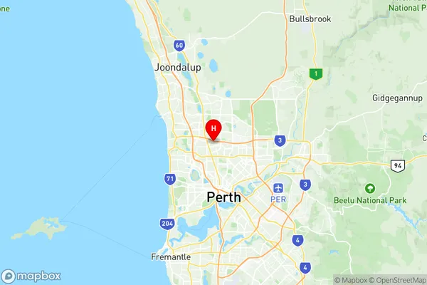 Nollamara Westminster, Western Australia Region Map