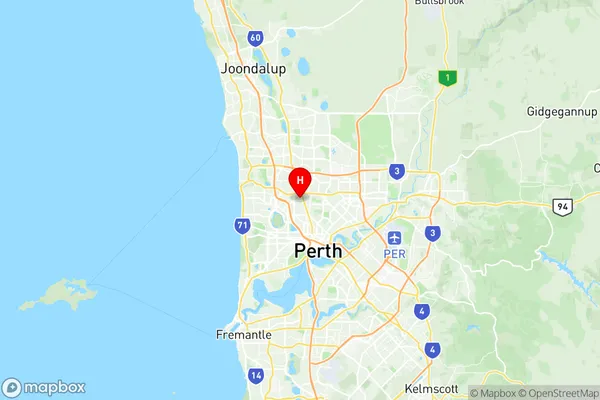 Tuart Hill Joondanna, Western Australia Region Map