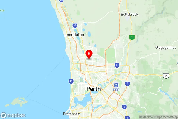 Girrawheen, Western Australia Region Map