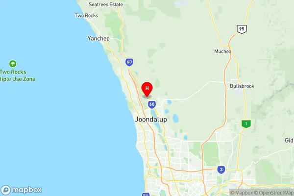 Neerabup National Park, Western Australia Region Map