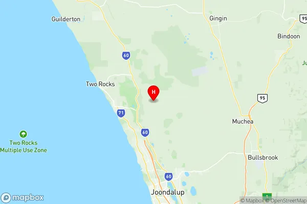 Carabooda Pinjar, Western Australia Region Map