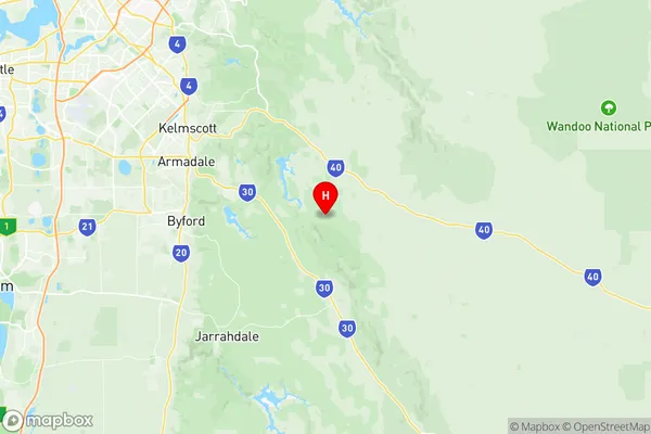 Ashendon Lesley, Western Australia Region Map