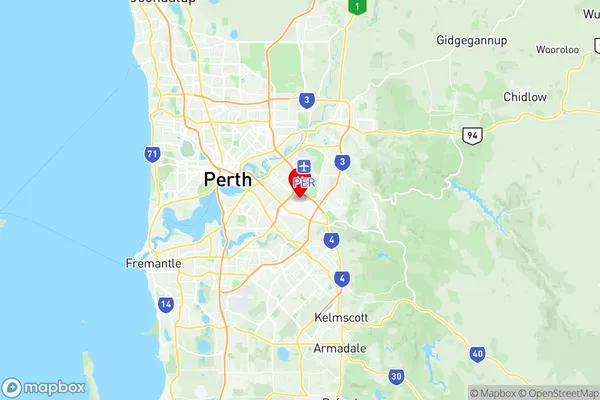 Kewdale Commercial, Western Australia Region Map