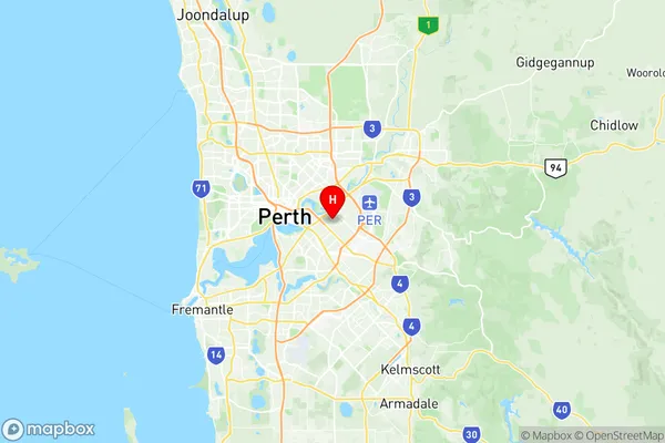 Rivervale Kewdale Cloverdale, Western Australia Region Map