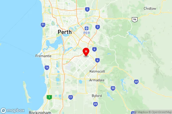 Thornlie, Western Australia Region Map
