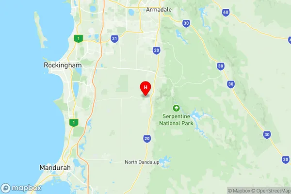 Serpentine Jarrahdale, Western Australia Region Map