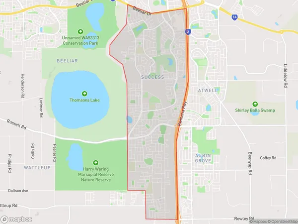 ZipCode 6964 Areas Map for Success - Hammond Park