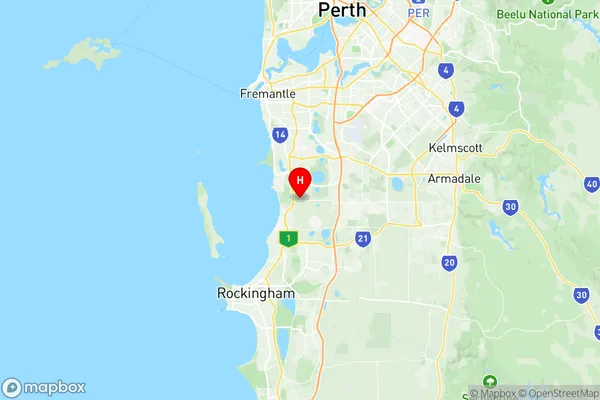 Beeliar Wattleup, Western Australia Region Map