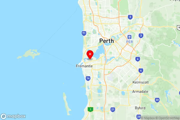 Bicton Palmyra, Western Australia Region Map