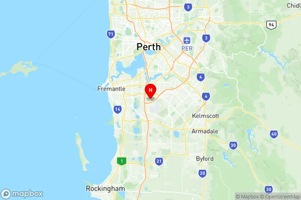 Leeming, Western Australia Region Map