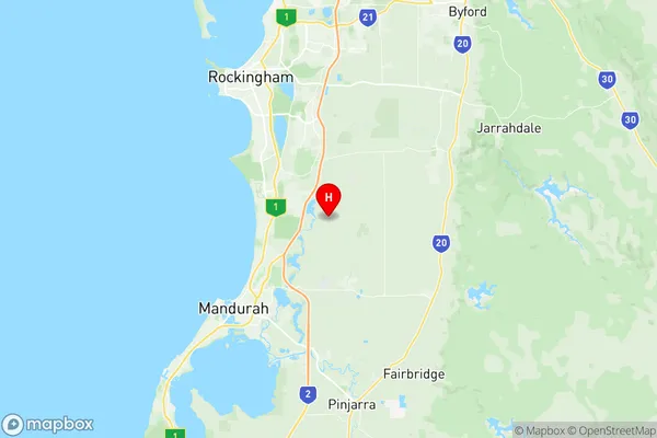 Baldivis, Western Australia Region Map