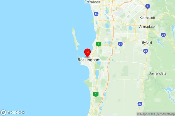 Rockingham, Western Australia Region Map