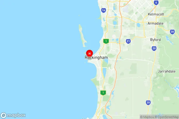 Safety Bay Shoalwater, Western Australia Region Map