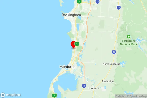 Singleton Golden Bay Secret Harbour, Western Australia Region Map
