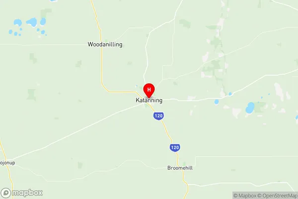 Katanning, Western Australia Region Map