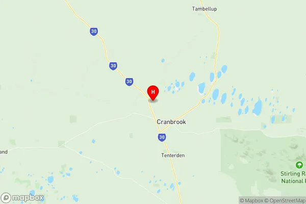 Kojonup, Western Australia Region Map