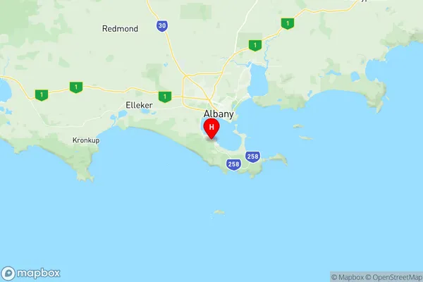 Little Grove Elleker, Western Australia Region Map