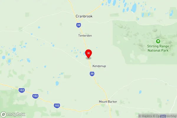 Plantagenet, Western Australia Region Map
