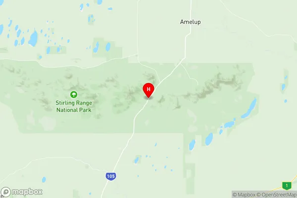 Stirling Range National Park, Western Australia Region Map