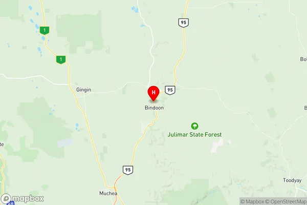 Chittering, Western Australia Region Map