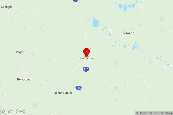 Dowerin, Western Australia Region Map