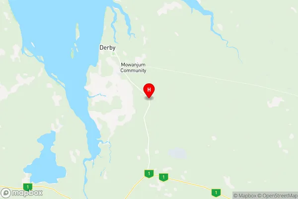 Derby West Kimberley, Western Australia Region Map