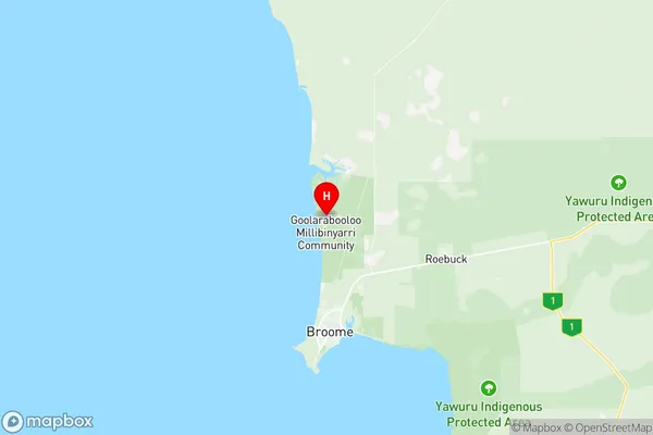 Roebuck, Western Australia Region Map