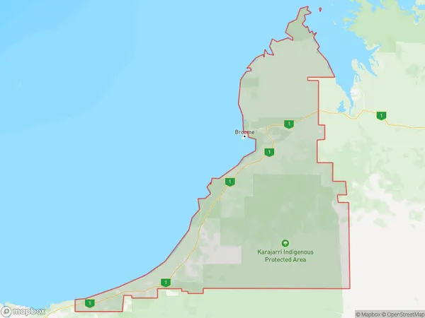 AU PostCode 6725 Suburbs Map for Roebuck