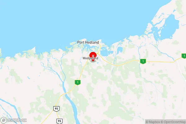 South Hedland, Western Australia Region Map