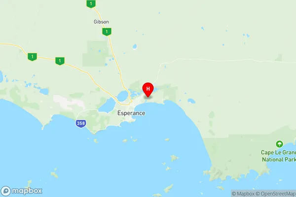 Esperance, Western Australia Region Map