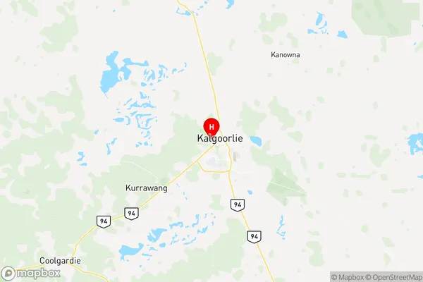 Kalgoorlie North, Western Australia Region Map