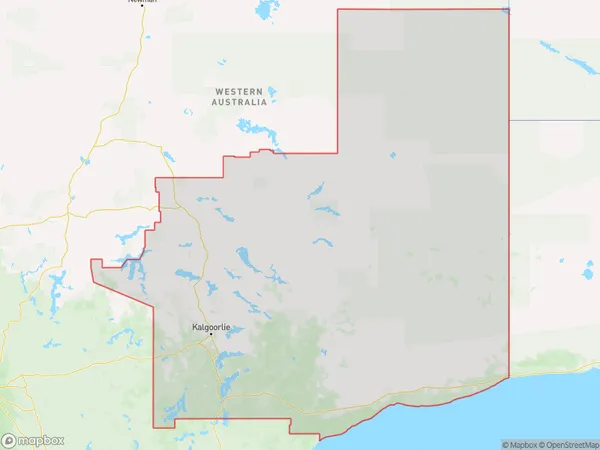 Goldfields, Western Australia Polygon Area Map