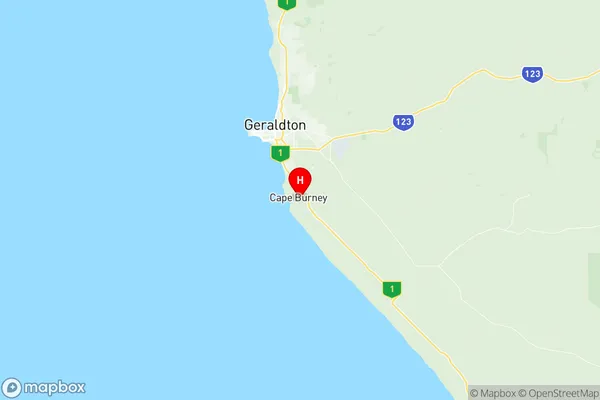 Geraldton South, Western Australia Region Map