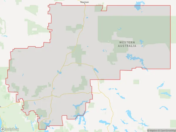 AU PostCode 6630 Suburbs Map for Meekatharra