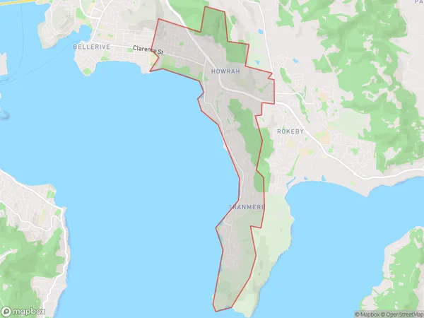 Postal Code 7018 Regions Map for Howrah - Tranmere