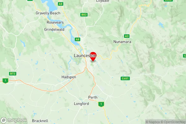 Norwood (Tas.), Tasmania Region Map