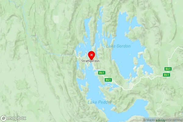 Wilderness East, Tasmania Region Map