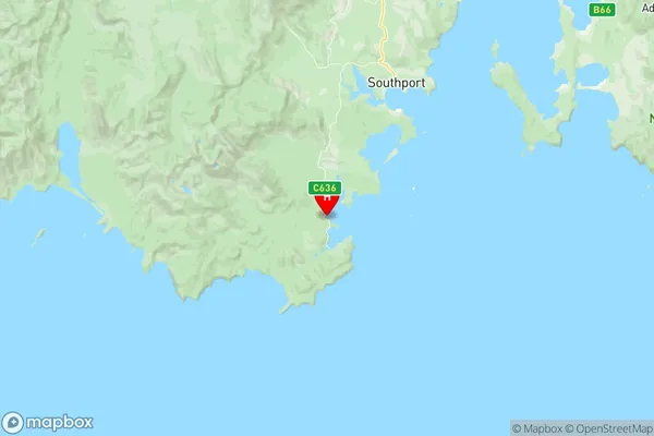 Geeveston Dover, Tasmania Region Map