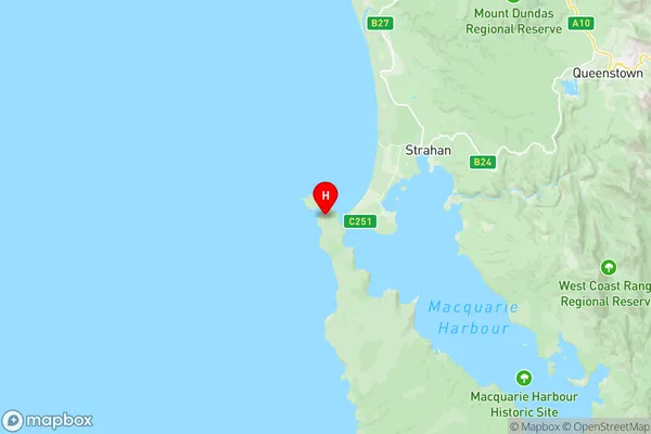 Wilderness West, Tasmania Region Map