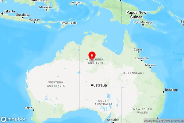Northern Territory, Northern Territory Region Map