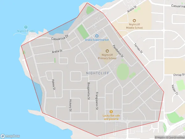 ZipCode 0814 Areas Map for Nightcliff