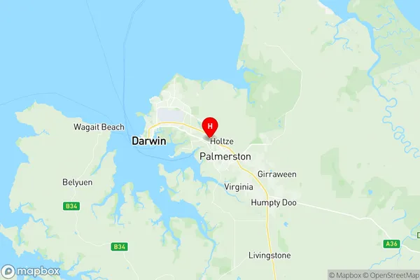 Durack Marlow Lagoon, Northern Territory Region Map